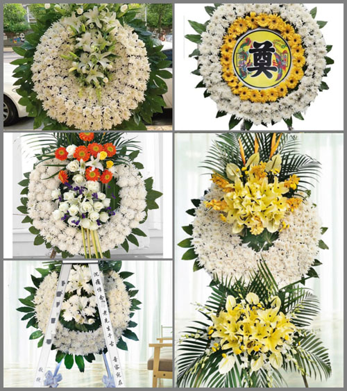 浙江省绍兴上虞区汤浦镇花圈速递